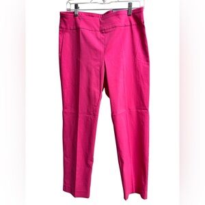 Van Heusen Super Stretch Pull-On Crop Pants Sz 10 Pink NWT